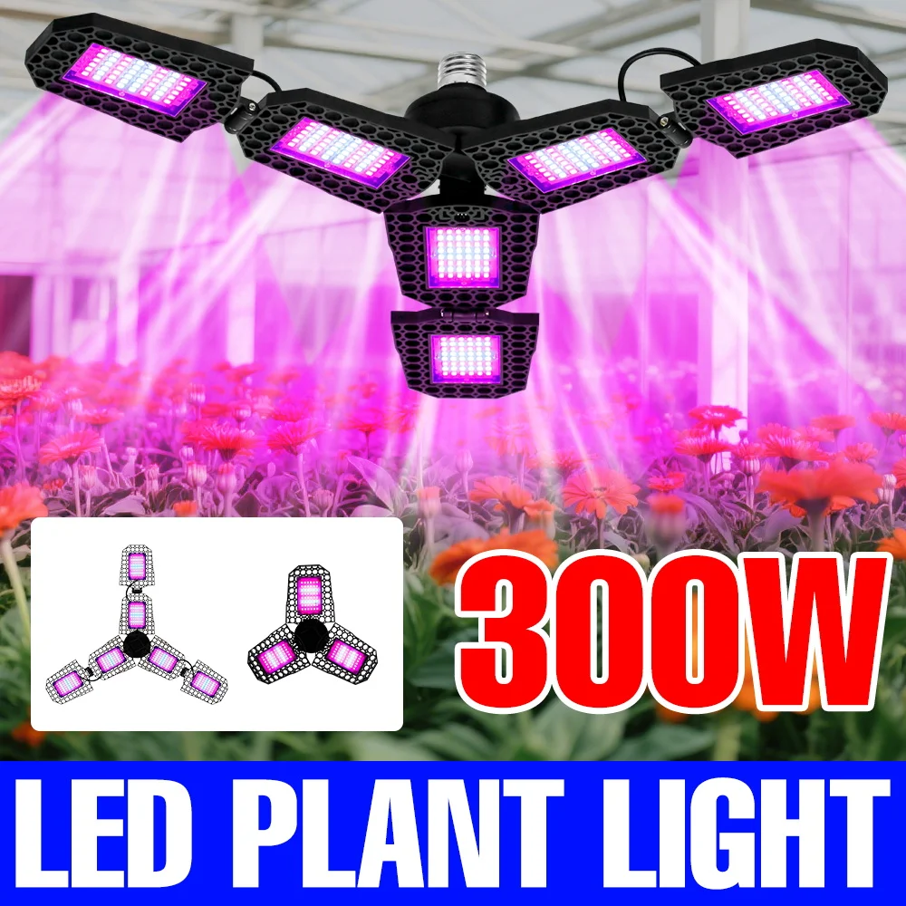 

300W LED Grow Light Bulb Full Spectrum Cultivation Lamp Indoor Vegetable Greenhouse Tent Flowers Hydroponics Plant Fill Lighting
