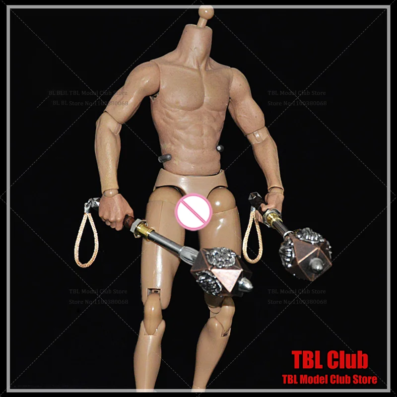 

1/6 Scale Male Mini-Weapon Toys Octagonal Lion Headed Hammer Ancient Martial Arts For 12-inch Action Figure Soldier Scene Props
