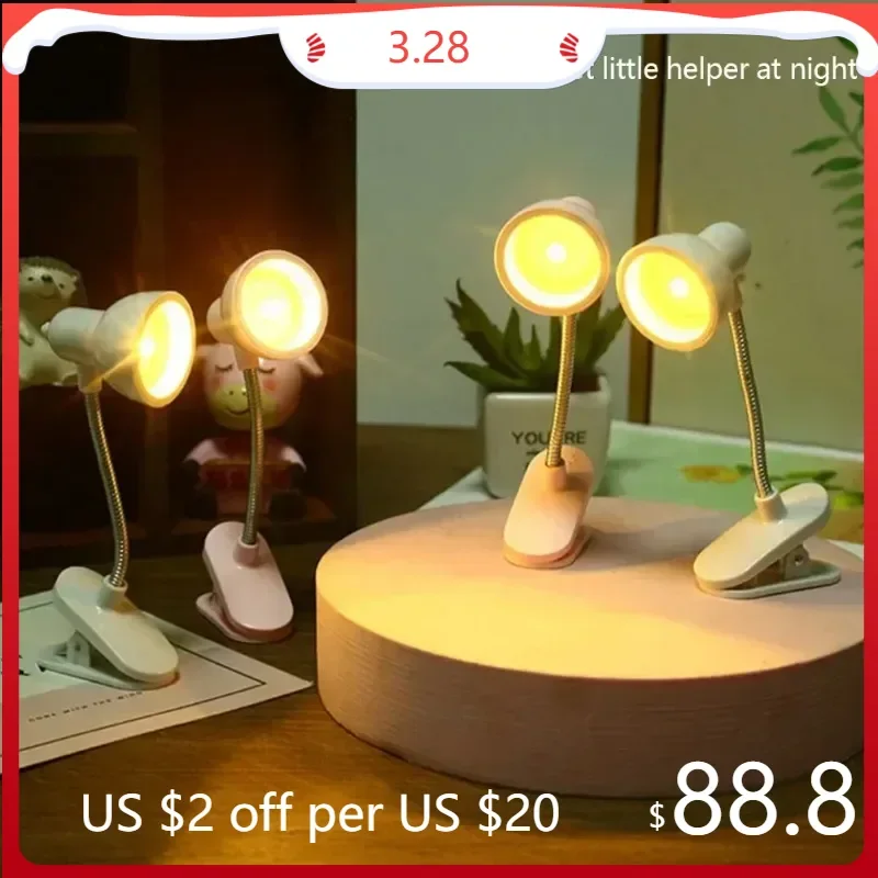 Reading Light LED Clamp Reading Lamp Night Lights Books To Read Bookmark Desk Decoration Bedroom Writing Stand Notebook Small