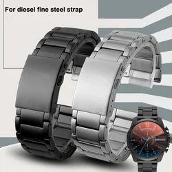 Watch Band For Diesel DZ4316 DZ7395 DZ7305 DZ4283 DZ7314 stainless steel Men's Watch Strap steel belt 22mm 24mm 26mm 28mm 30mm