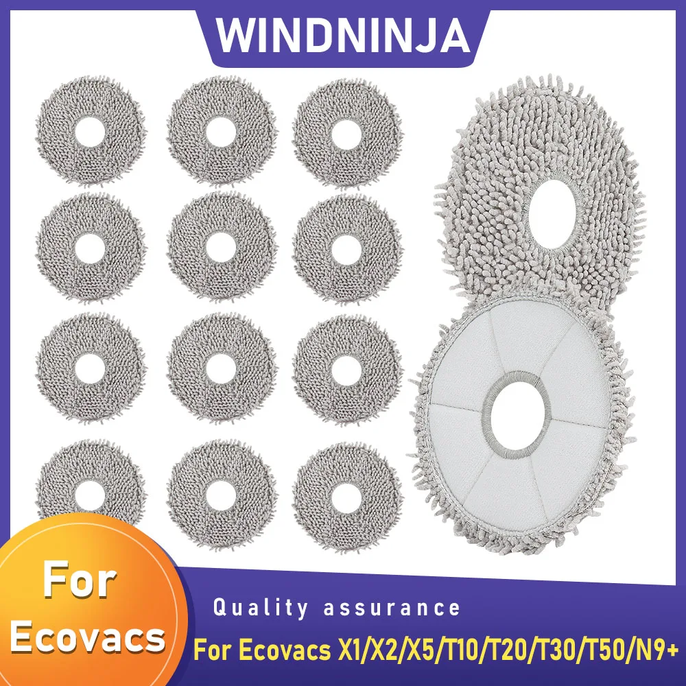 Tampon de vadrouille en tissu pour aspirateur Robot ECOVACS Deebot X1 Omni X2 Omni T30 Pro Omni X1 X2 T5 T50 T10 T20 Omni T30s, pièce combinée
