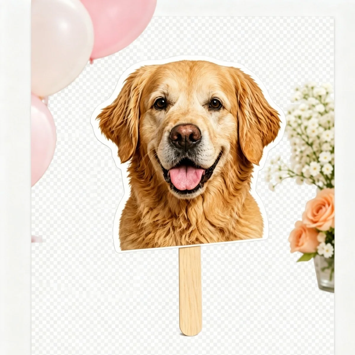 Custom photo-print portrait fans—perfect for weddings, birthdays, parties, and photo booth props; high-quality printing.