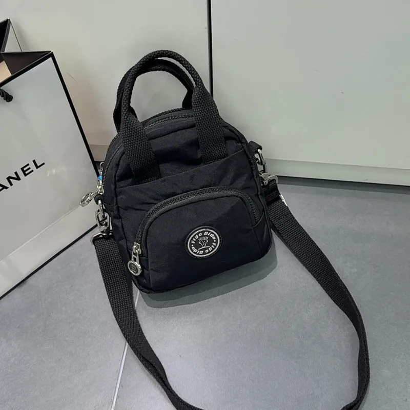 

FIDODIDO 2025 New Women's Bag Oxford Waterproof Multi Compartment Hardware Zipper Handbag Street Essential Genuine 2546-1