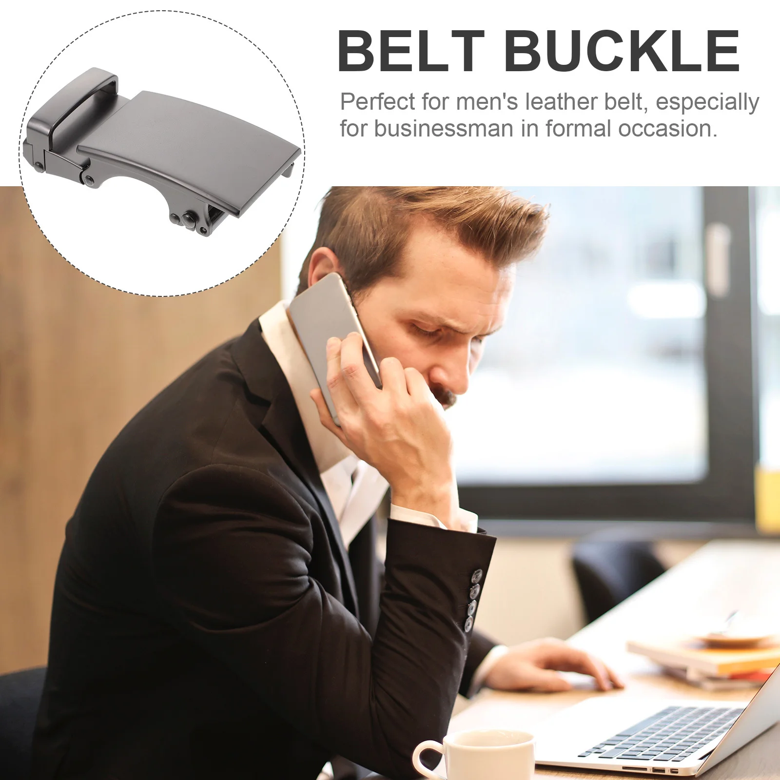 1 قطعة حزام أوتوماتيكي للرجال سبيكة اسئلة مشبك سهل ضبط صالح أحزمة رجالي حزام أبازيم أسود الأعمال لباس غير رسمي #1
