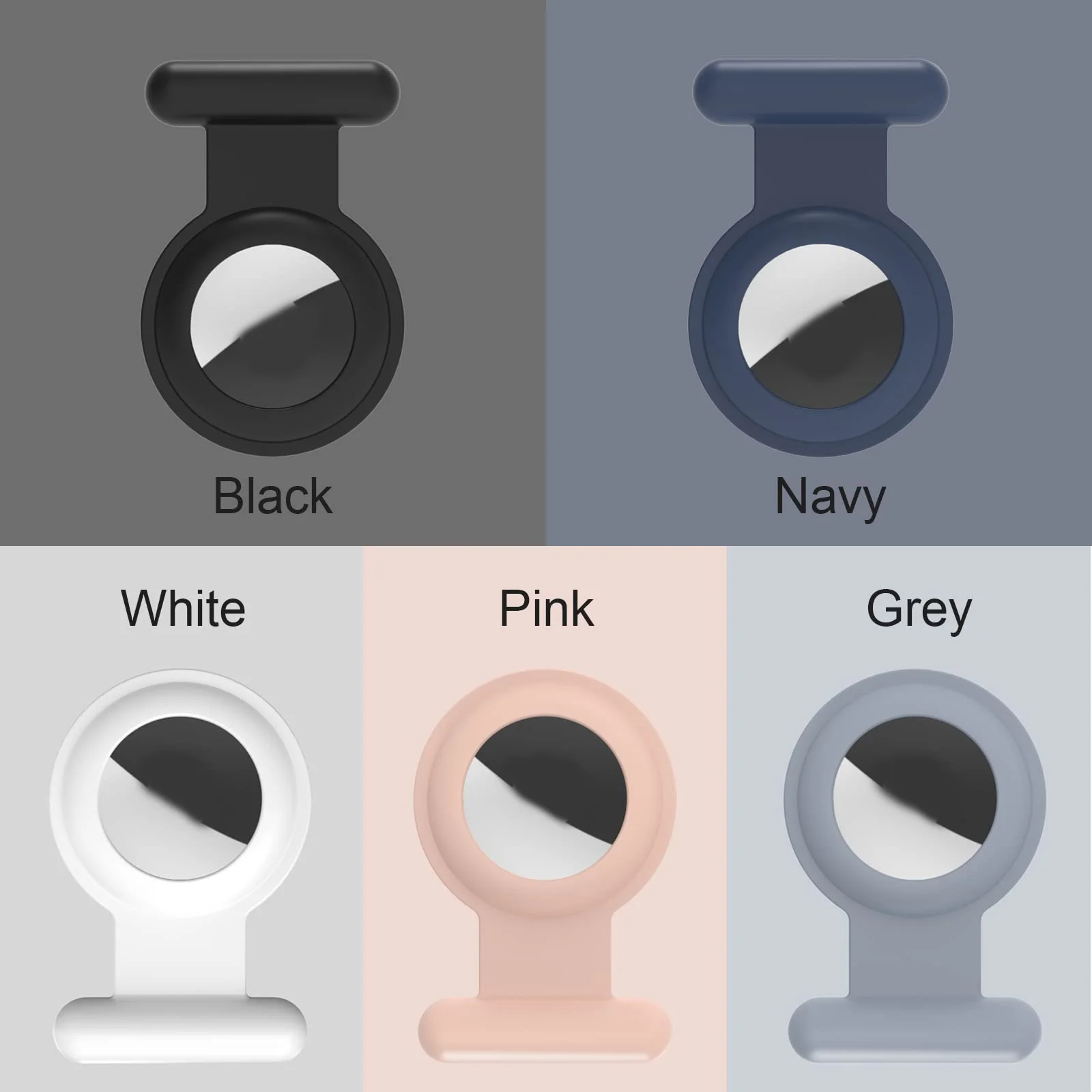 Чехол на булавке для Apple Airtags, силиконовый защитный чехол, устройство против потери для трекера Airtag с булавкой для одежды для детей пожилого возраста