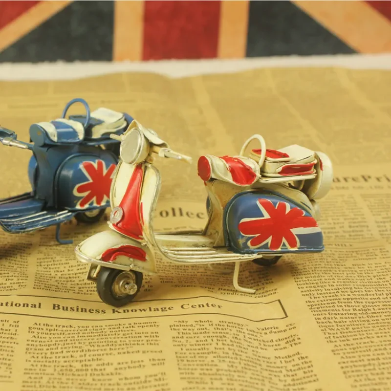 

Home Decor Decoration Crafts Figurines Vintage Iron Metal Craft Mini Classic Motorcycle Models