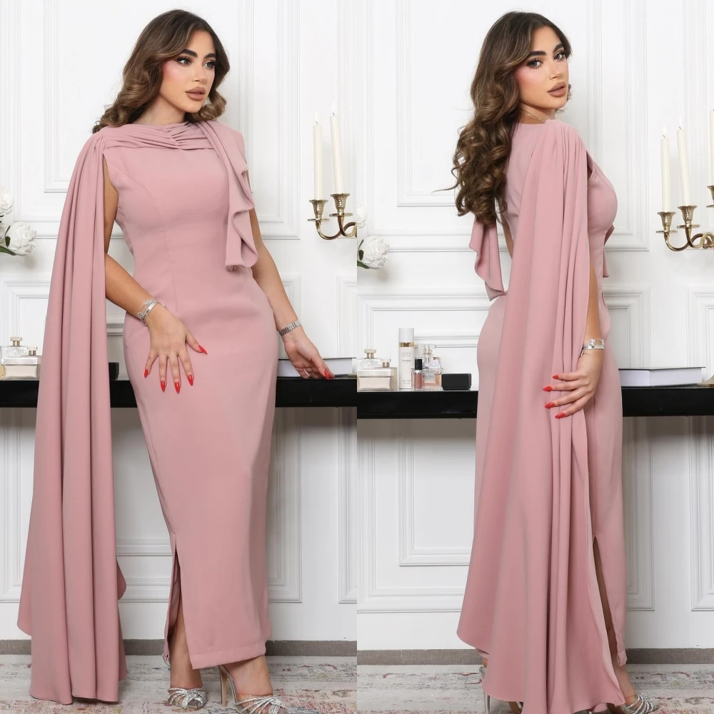 Ball Dress Saudi Arabia Prom Satin Pleat Homecoming A-line High Collar Bespoke Occasion Gown Midi Dresses