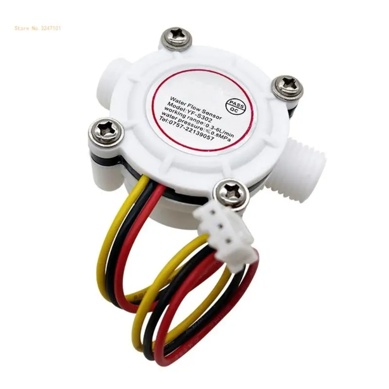 Efficient G1/4 Water Flowing Meter with Easy Installation 3.5-24V Water Flowing Meter Excellent for Industrial Use Dropship