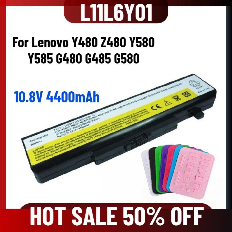 

10,8 В 4400 мАч для Lenovo Y480 Z480 Y580 Y585 G480 G485 G580 L11L6Y01 Аккумулятор для ноутбука