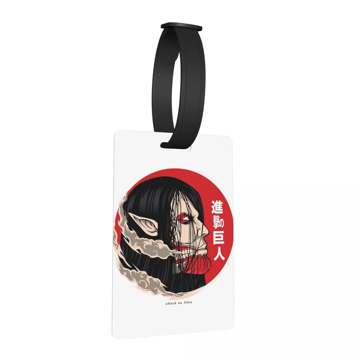 

The Attacker Attack On Titan Japan Cartoon Luggage Tags Suitcase Portable Baggage Boarding Tag Label Holder ID Name Address