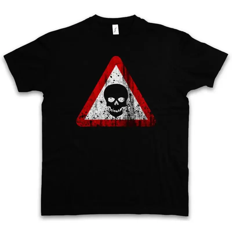 SKULL SIGN T SHIRT Gothic Horror Army Metal Glamour Rock Tribal Tattoo