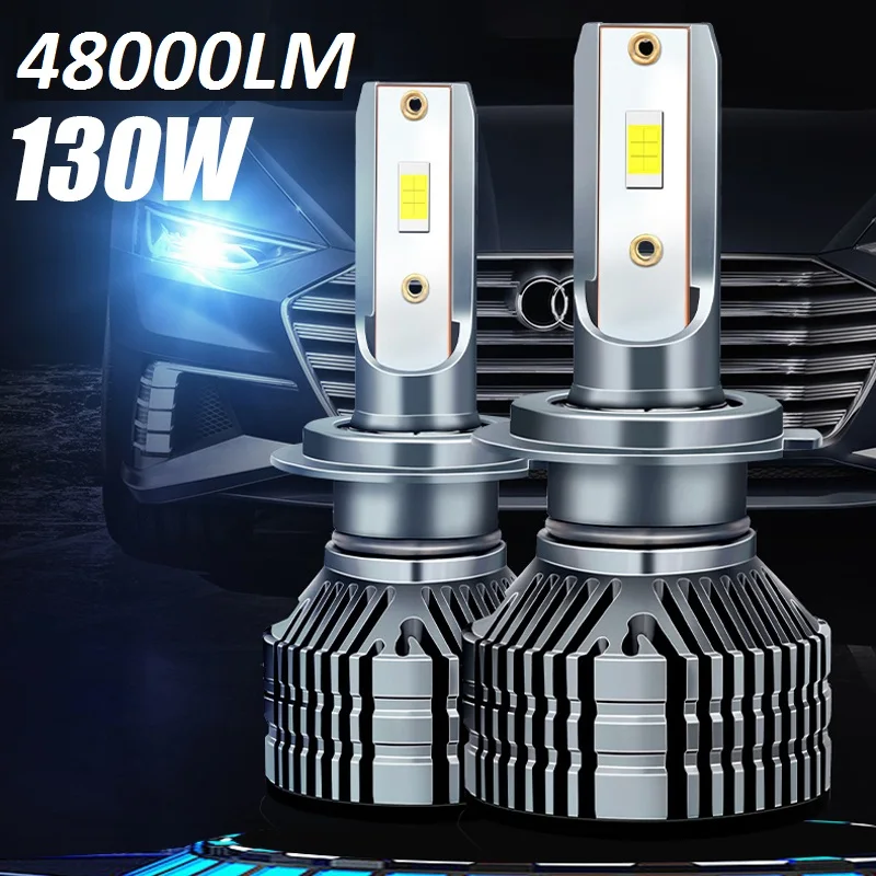 Led Headlight H1 H3 H4 H7 H11 H8 H9 H13 9005 HB3 9006 HB4 130W 48000LM 6000K Auto Headlamp Fog Light Bulbs