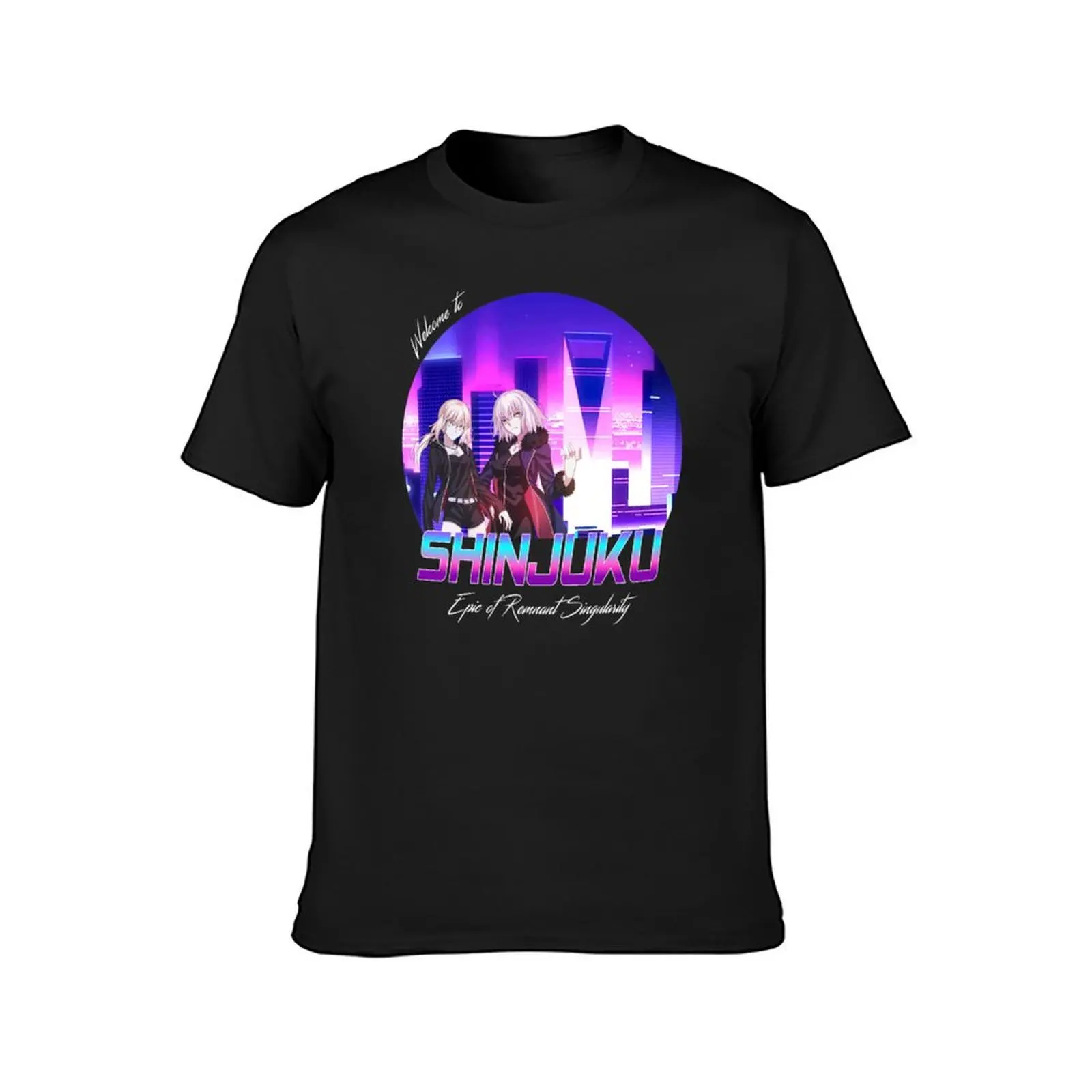 Vaporwave - Jeanne alter and Saber Alter Shinjuku T-Shirt kawaii clothes customizeds men t shirts