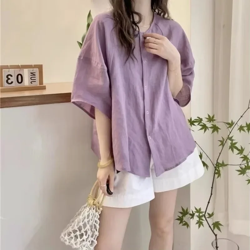 

Shirts Women Poplin Pintuck Front Slim Fit Bookstore Gathering Old Money Style Blouse For Cultured Female Literary Outings