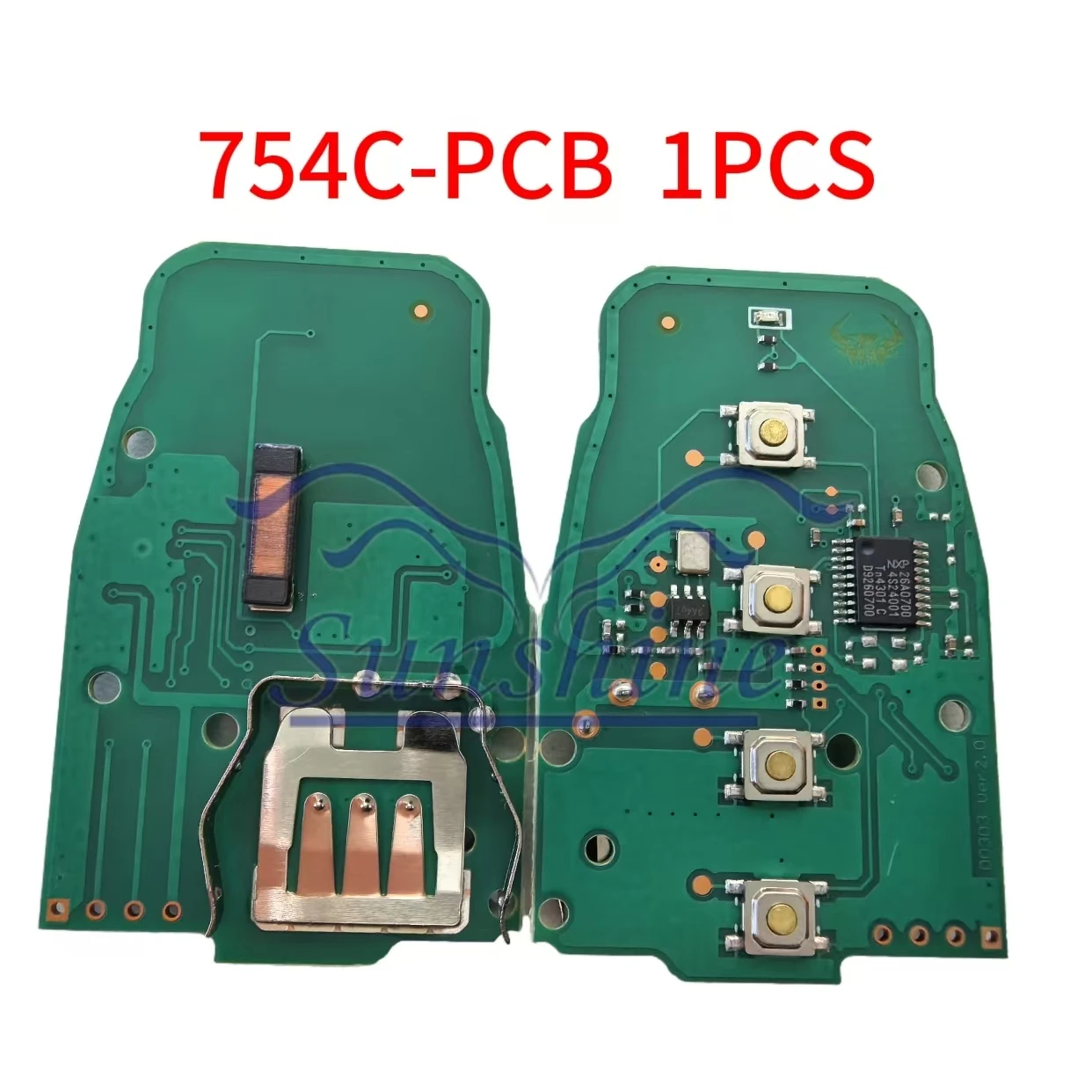Sunshine PCB 315/433/868Mhz 8T0 959 754C Remote Car Key Circuit Board 3/4 Button For Audi Q5 A4L A5 A6 A7 A8 RS4 RS5 S4 S5