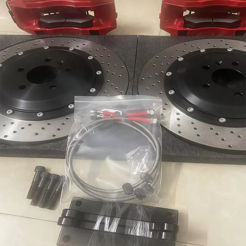 

OEM ODM 6 piston brake caliper kit with front 355 380mm for Q5 brake disc R18 R19 R20 wheels