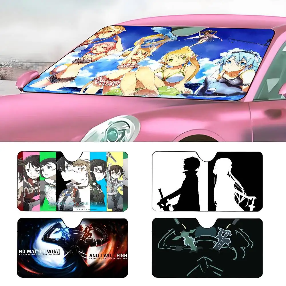 

ANIME S-Sword Art OnlineS Автомобильный солнцезащитный козырек Зонтик для лобового стекла автомобиля Солнцезащитный козырек УФ-защита и внутренний охладитель