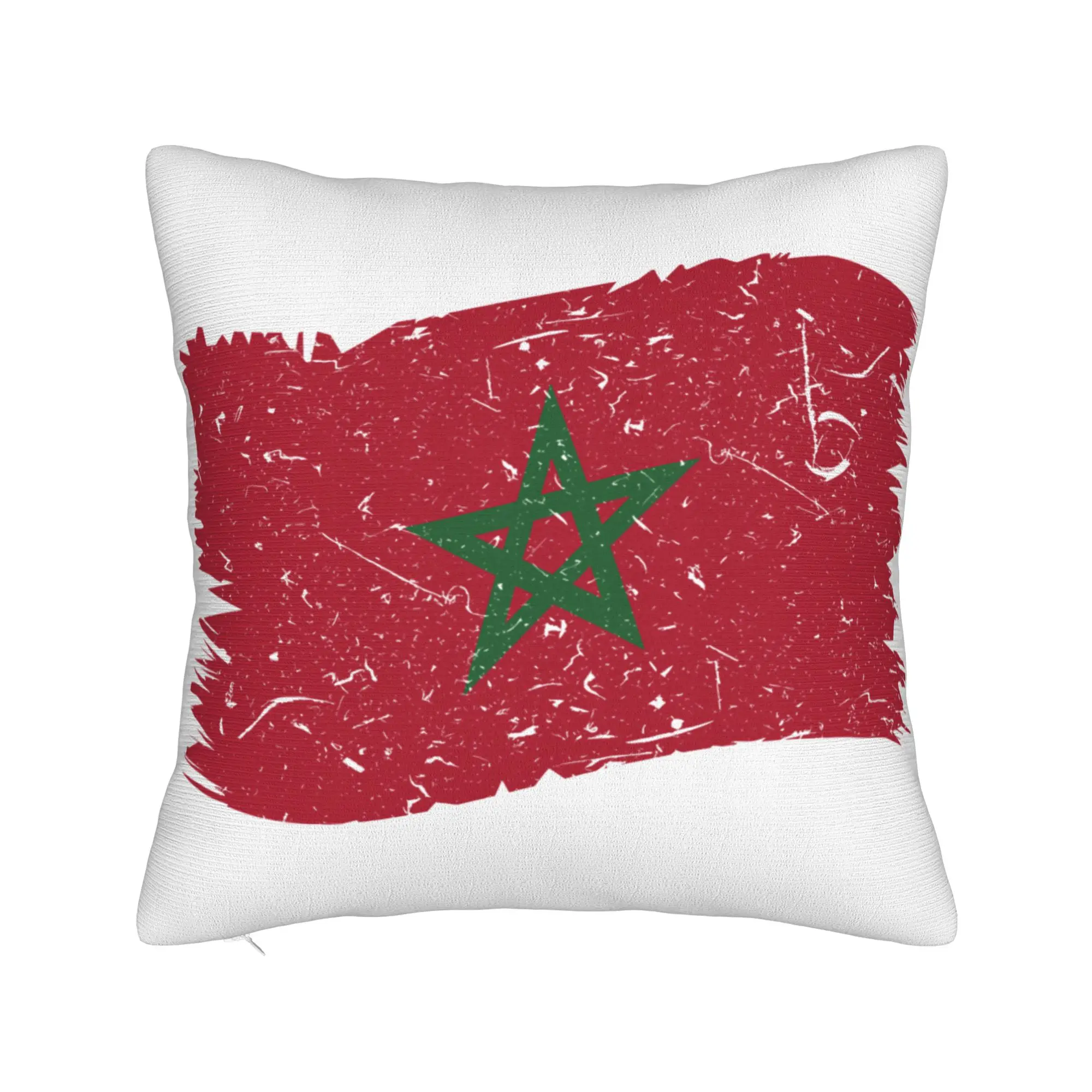 Custom Morocco Flag Pillow Moroccan Proud Patriotic Funny Soft Cushion Personalized Throw Pillows For Bed