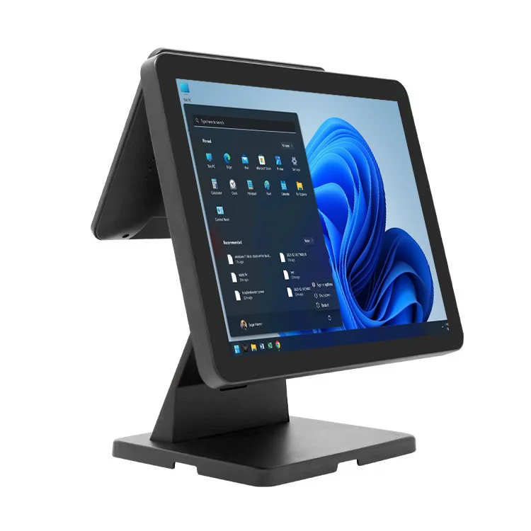 ED152 POS System Software 15/15.6 Inch Dual Touch Screen Cash Register Windows 10/11 J4125 Quad-core Processor Metal