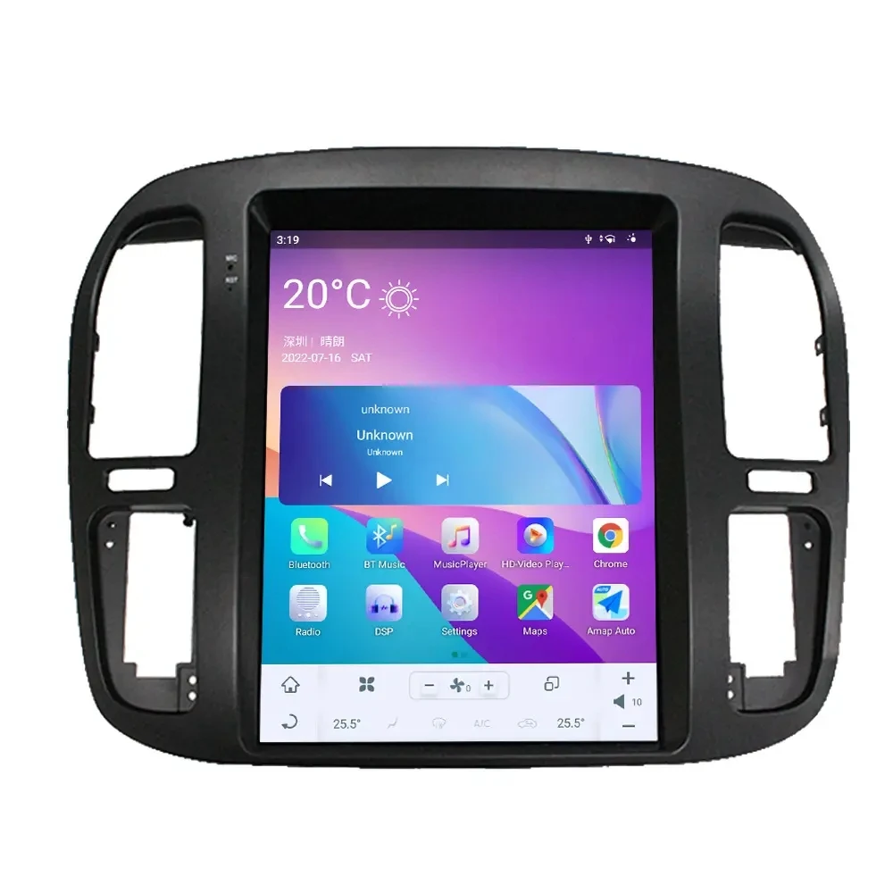 12.1 inch Android 13 CarPlay Car Radio For Toyota Land Cruiser 100 1999-2002 Touch Screen Multimedia Player GPS Navigation DSP
