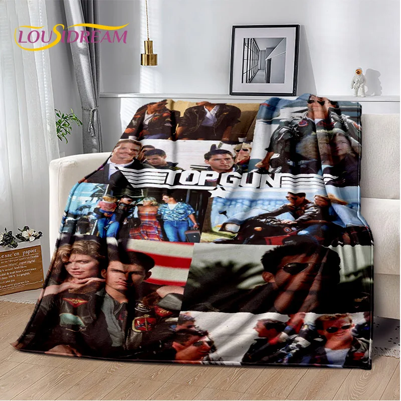 Movie Top Gun Sign Tom Cruise Blanket,Soft Throw Blanket for Home Bedroom Bed Sofa Picnic Travel Office Rest Cover Blanket Kids