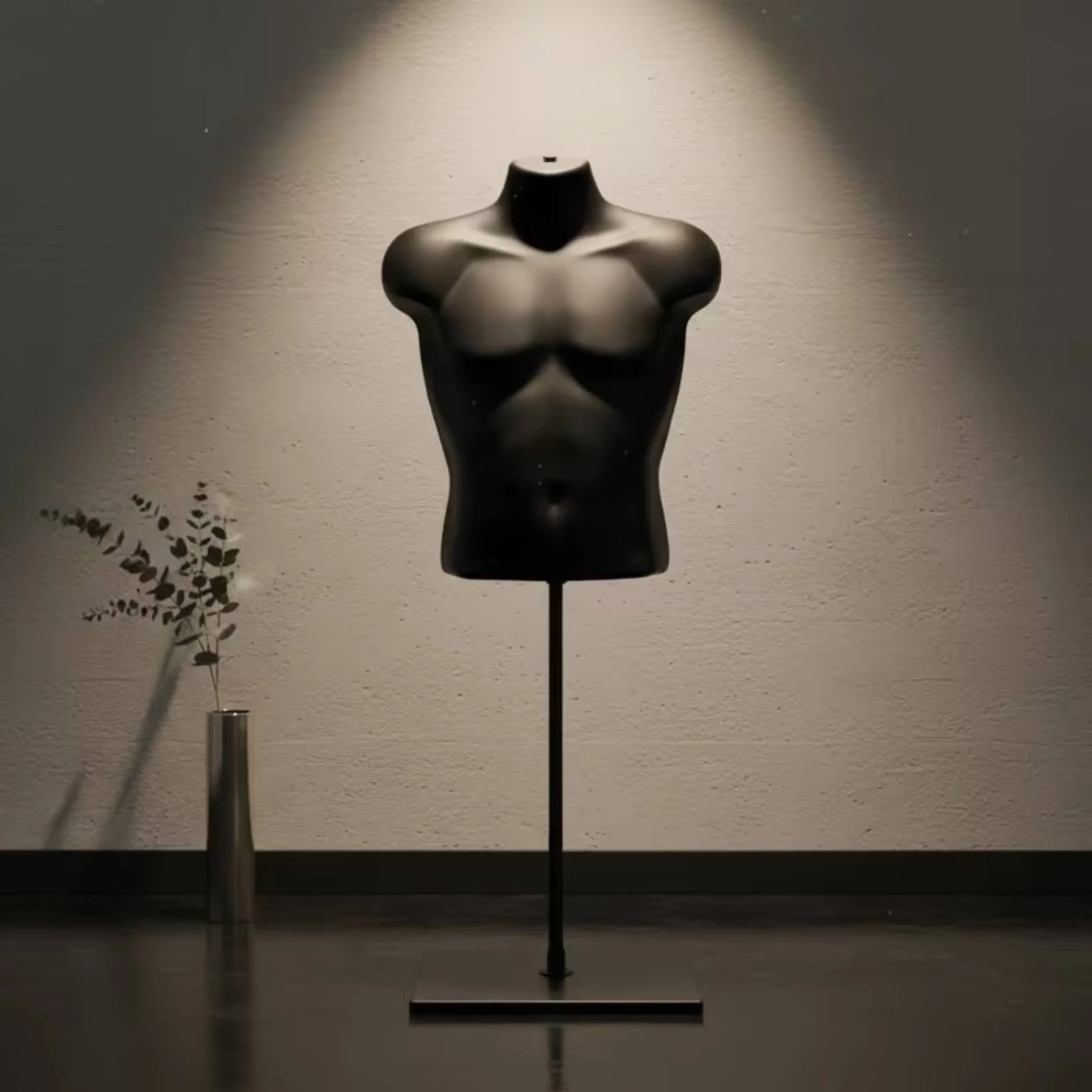 Male Torso Mannequin Sturdy Male Mannequin Torso Clothing Display Form Convenient User-Friendly for Retailers, Boutiques