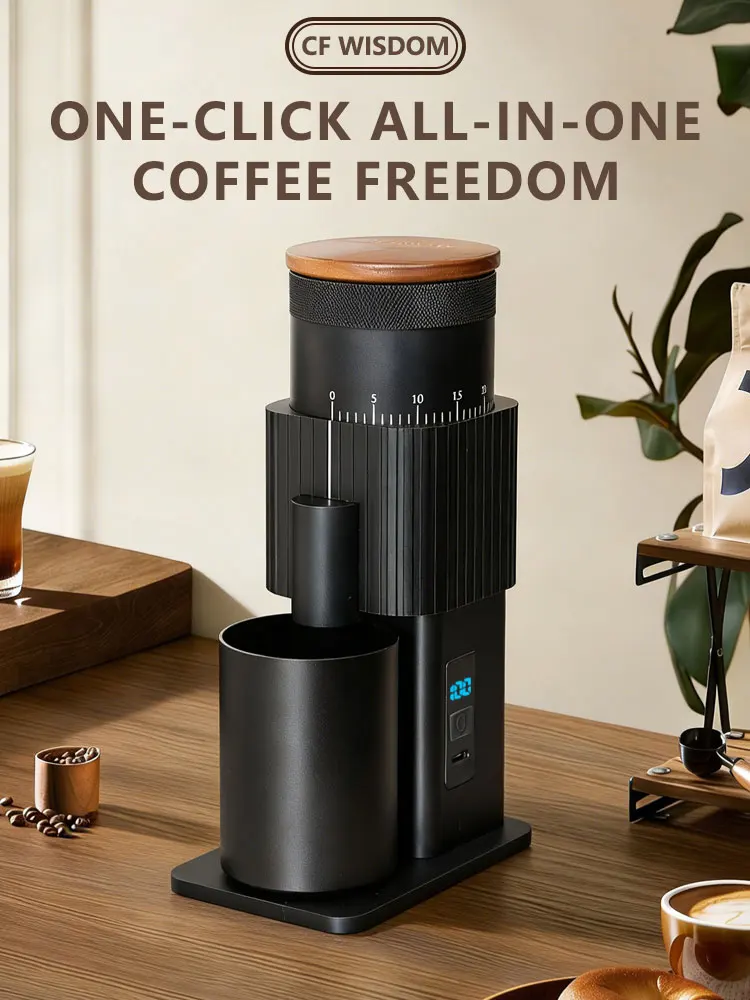 

Портативная электрическая кофемолка с шестью звездами, конусные заусенцы, бесступенчатая регулировка Type-C, домашний уличный дорожный костюм, подарок на Рождество и день рождения