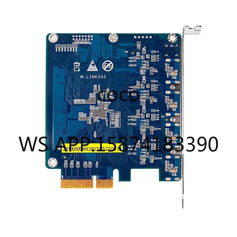 PC PCIE Video Capture Card, 4CH 1080P 60FPS High Efficiency Capture Card for Live Stream & Online Education
