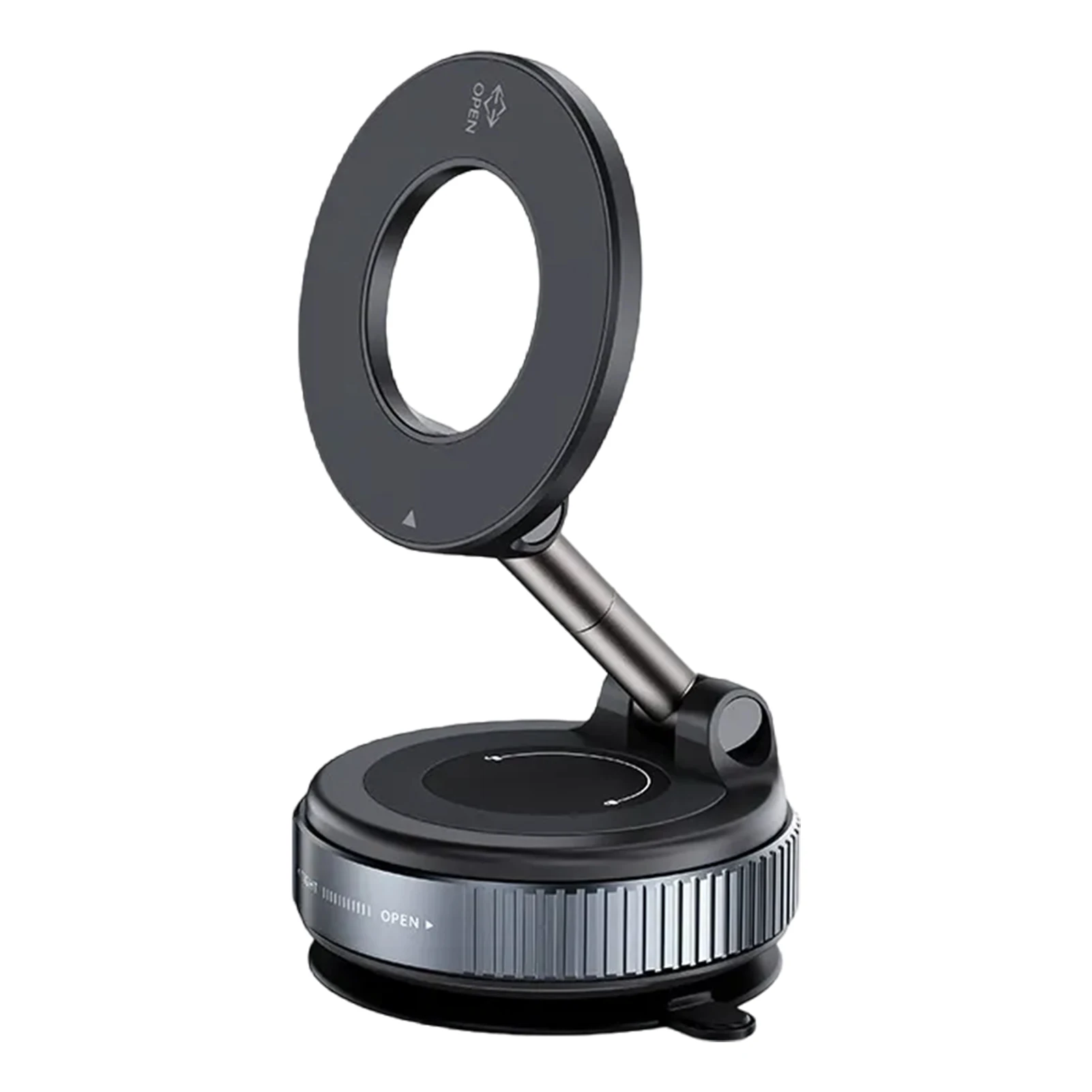 حامل هاتف السيارة العالمي X68 يدور 360 درجة °   قوس الامتزاز المغناطيسي القوي حامل الملاحة كأس شفط المكنسة الكهربائية