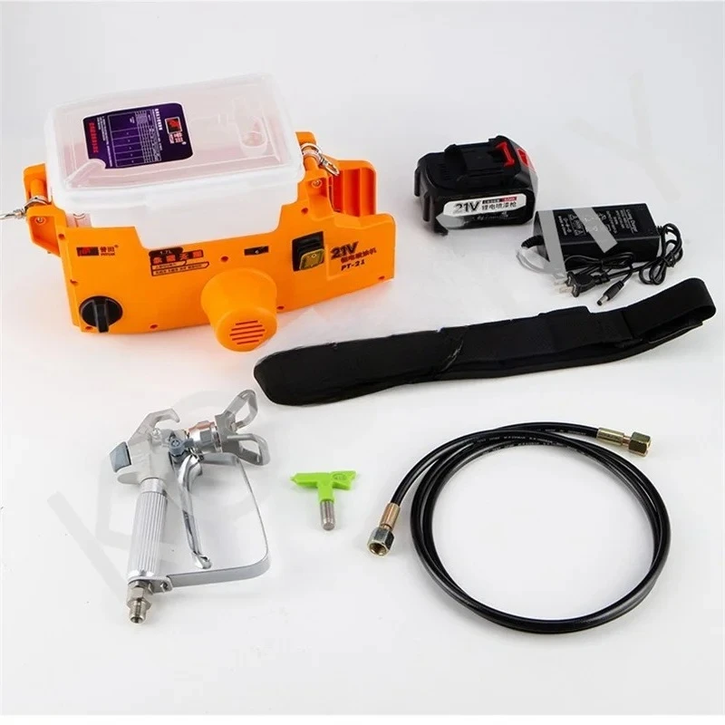 آلة رش بدون هواء ذات جهد عالي، آلة رش جدارية بطارية ليثيوم من اللاتكس