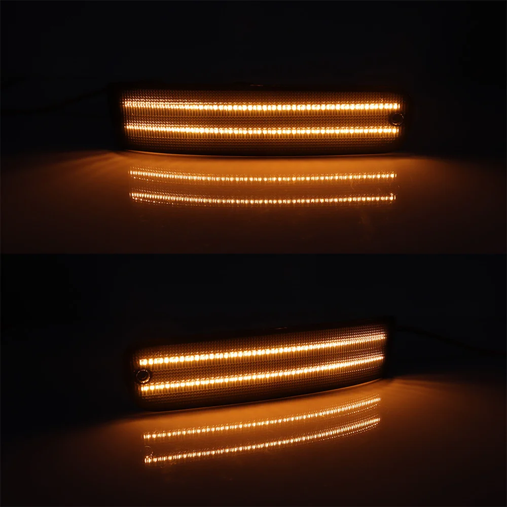 Front Bumper Outer Turn Signal Lights LED Side Marker Indicator Lights Parking Lights For Honda Prelude 1992 1993 1994 1995 1996