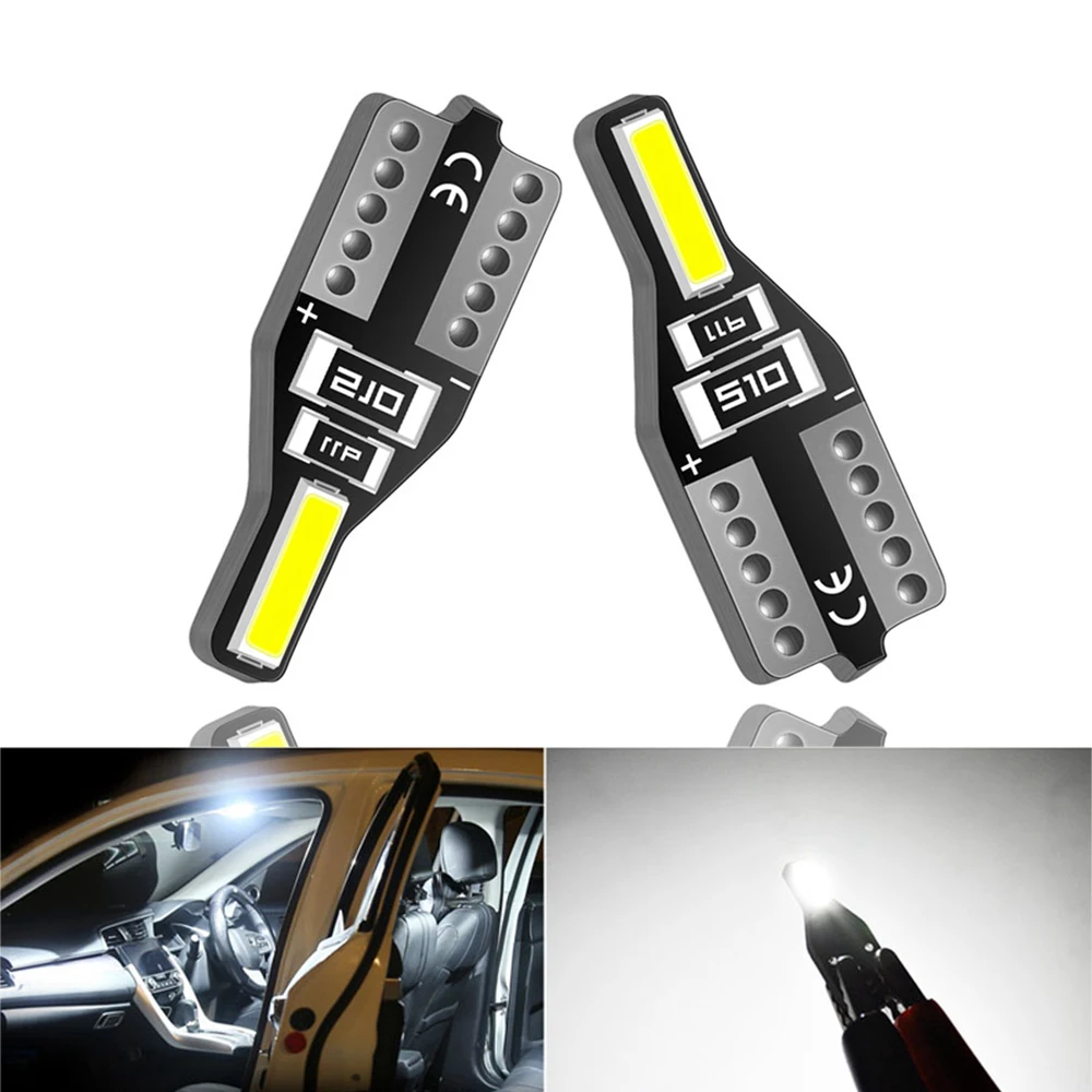 

2Pcs W5W T10 LED 194 168 Bulb Car Interior Light For Opel Astra H G J Insignia Mokka Toyota Avensis Rav4 Ford Focus 2 3 Fiesta