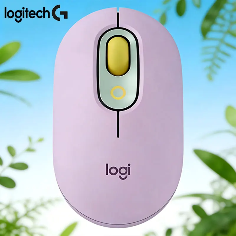 

Logitech M350POP Colorful Ergonomic Mouse Quiet and Healthy Ideal for Office, Study, and Travel Lightweight and Practical