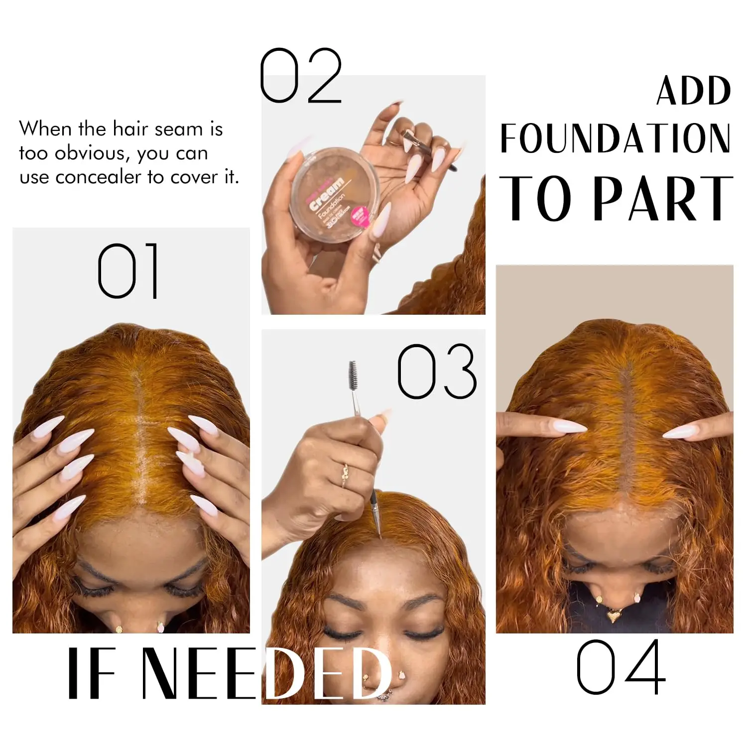 Widen Wigs Band,Velvet Wig Grip Band Non Slip,Adjustable Fasten Wigs Grip Caps for Women to Keep Wig From Moving and Comfort image 6
