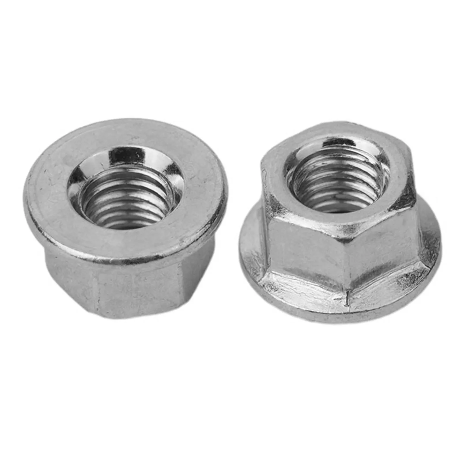

M8 Bar Nuts Replaces Set Useful 10pcs Accessories Beautiful Brand New High Quality Hot Sale Parts Portable Silver