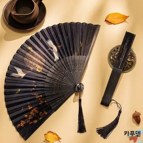 순수 컬러 철 스테인레스 스틸 팬 남자 연습 팬 지배적인 고대 스타일 팬 홈 매일 사용 여름 냉각 팬