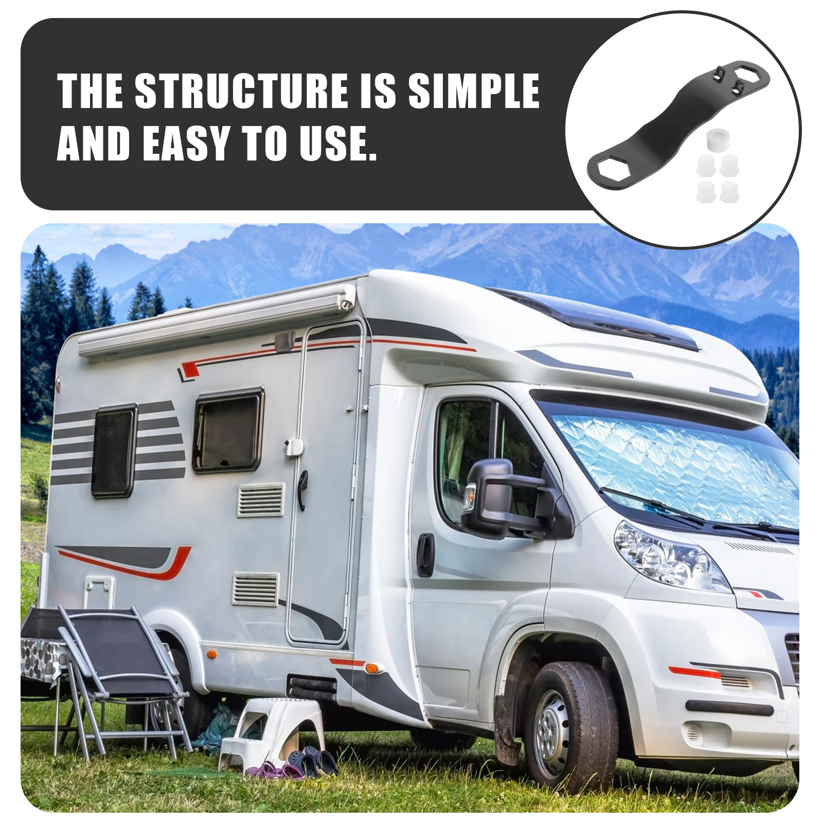 

1 комплект, комплект сливной пробки для водонагревателя для автодома, портативные запасные части, прочный металлический дизайн, простая установка