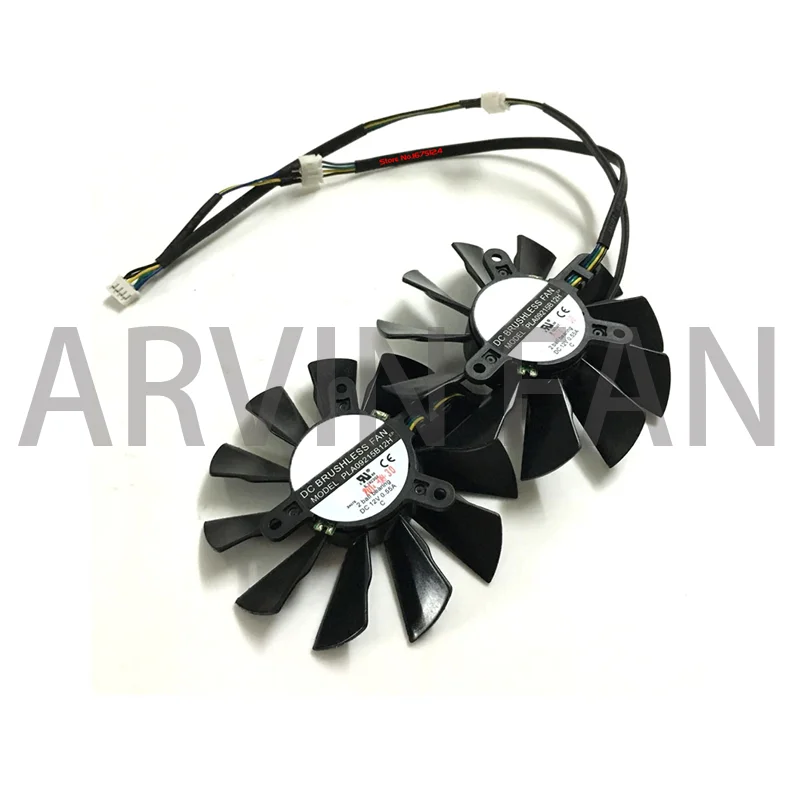 2 Pcs/Set Graphics Card Fan VGA Cooler PLA09215B12H For GTX780 N780 GTX980TI R9 290X Lightning Video Card Cooling