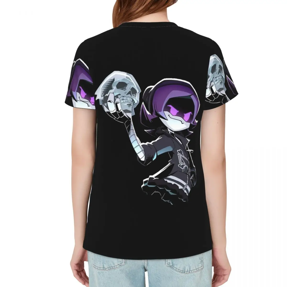 Murder Drones Cartoon Anime T-Shirt Women Short Sleeve T Shirts Crew Neck Streetwear Cotton Summer Tees Streetwear