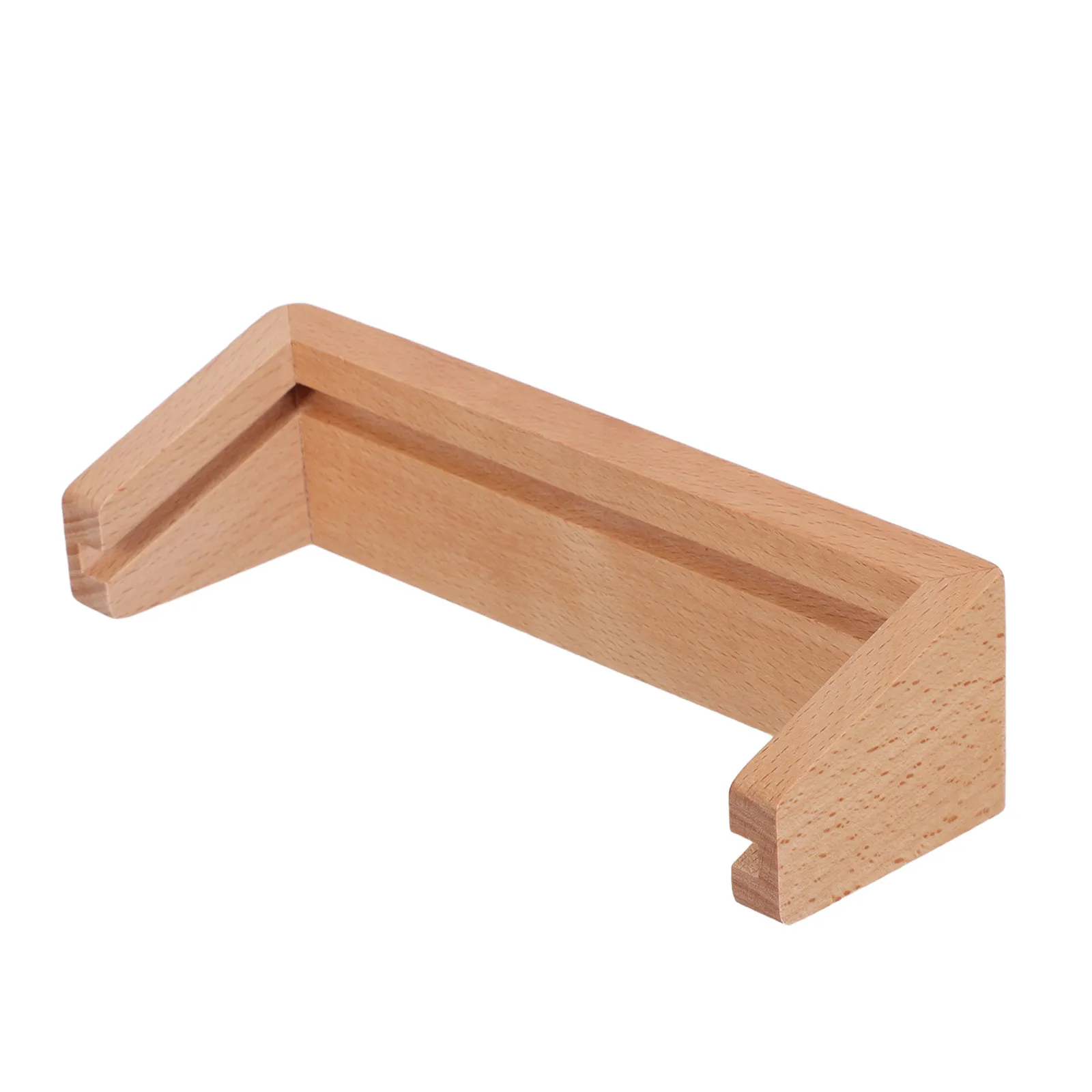 Wooden Calendar Stand for Desk Natural Wood Block Base Photo Card Holder Monthly Desk Calendar Display Stable Base 6.4x2.4x1.9