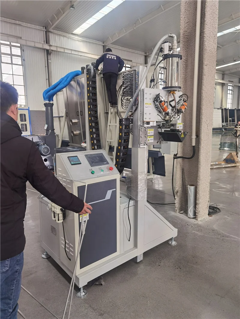 مرات جيدة آلة تعبئة أوتوماتيكية مجففة صنع الزجاج العازل آلة حشو الغربلة الجزيئية ذات الزجاج المزدوج