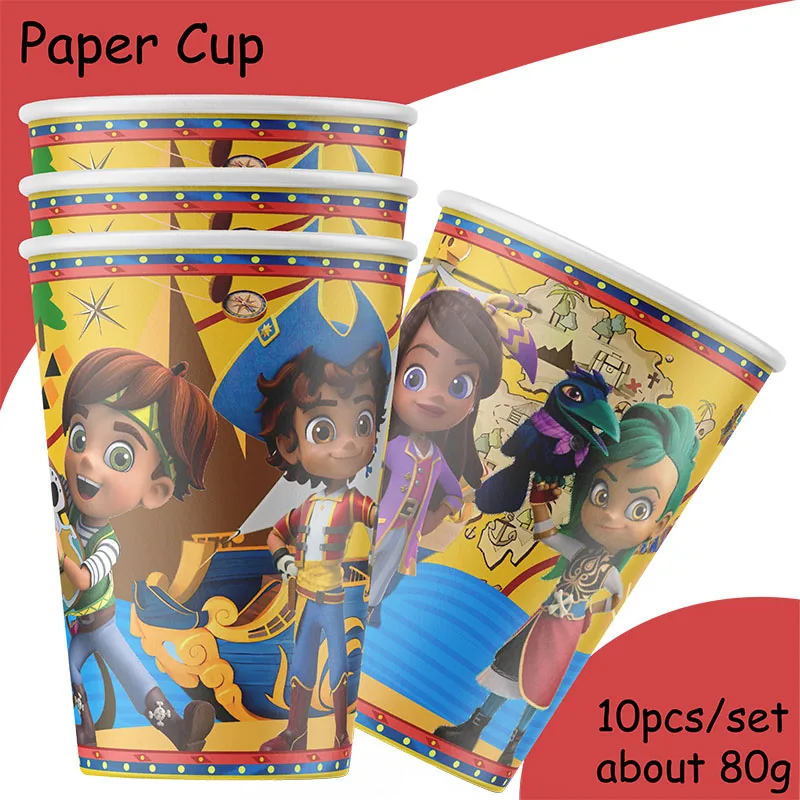 Santiago der Meere Party liefert Geschirr Set Tasse Teller Servietten für Kinder Geburtstags feier Dekoration Jungen und Mädchen Babys hower – Detail 3