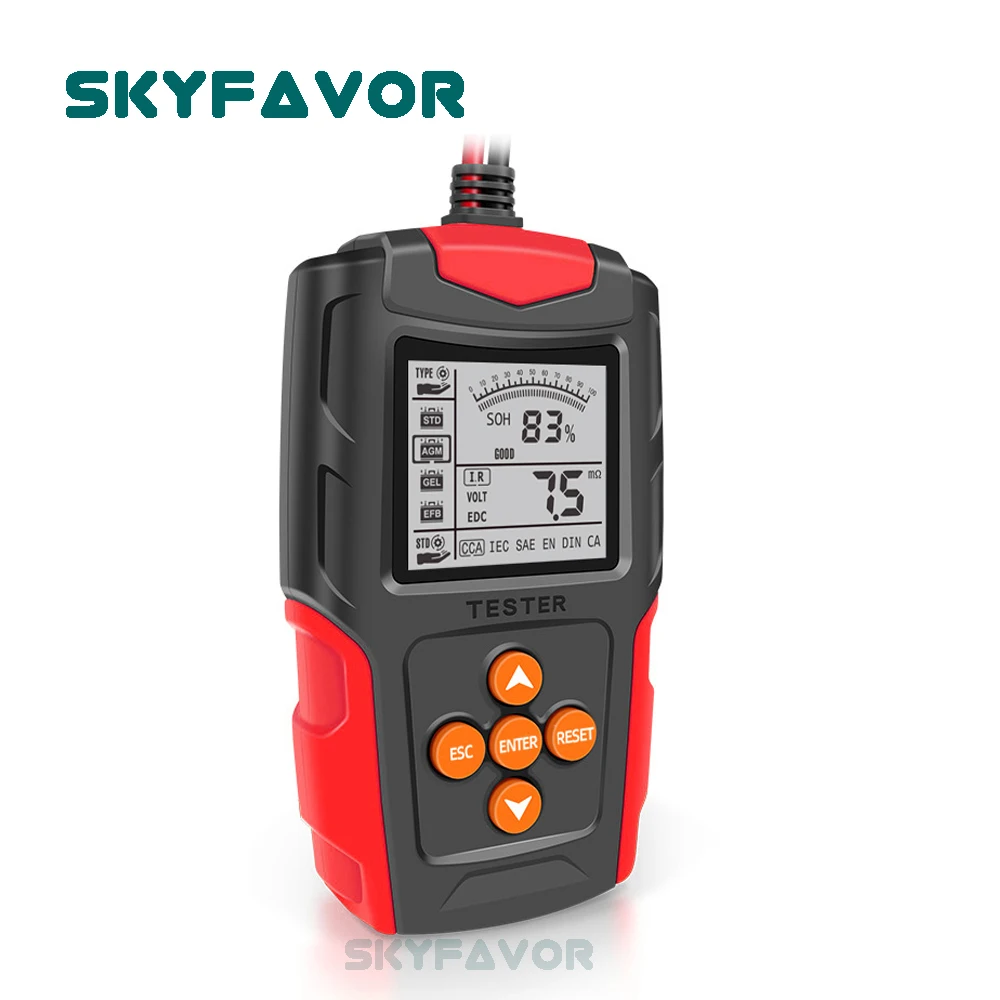 العالمي 12 فولت/24 فولت جهاز اختبار بطارية الرصاص الحمضية CCA قدرة تحميل تستر نظام التحريك شاحنة اختبار دراجة نارية بطارية السيارة تحليل