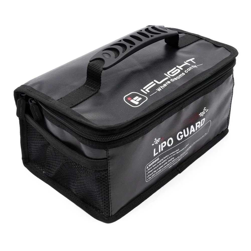 IFlight Lipo Guard Large Fire Resistant LiPo Safety Bag, 25.5X17X11.5cm Handheld Bag for FPV LiPo Battery Charging Storage