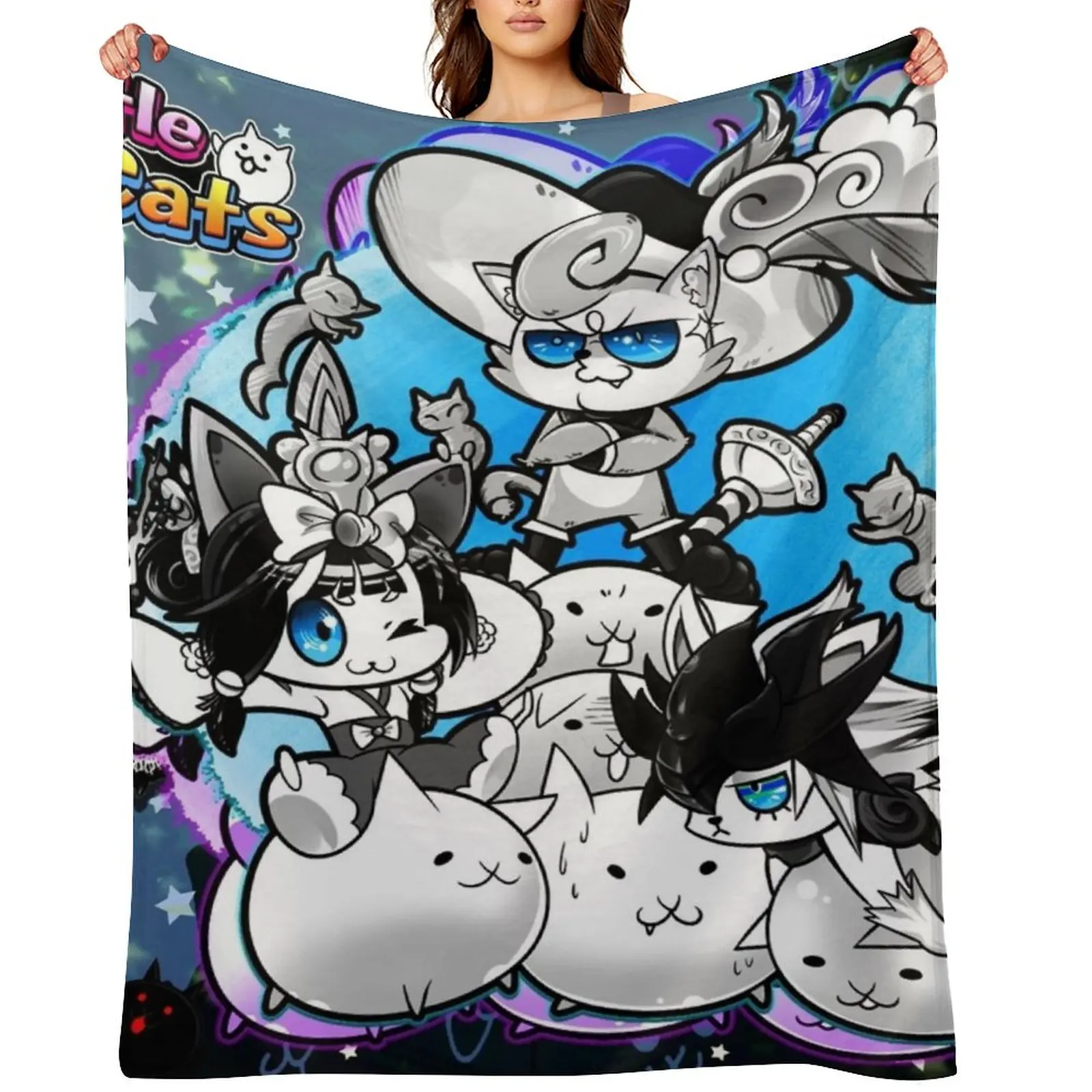 

Battle Cats - Dartanyan Throw Blanket Luxury Thicken Furrys Plaid anime Blankets