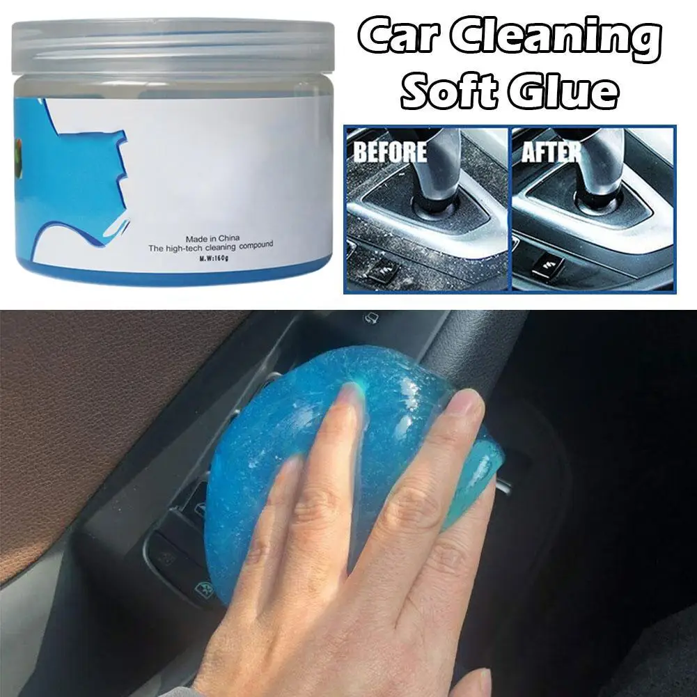 Car Cleaning Gel Multifunctional Air Vent Outlet Dashboard Dust Wash Mud Laptop 160/200G Magic Remover Cleaning Tool Dirt C O2S9