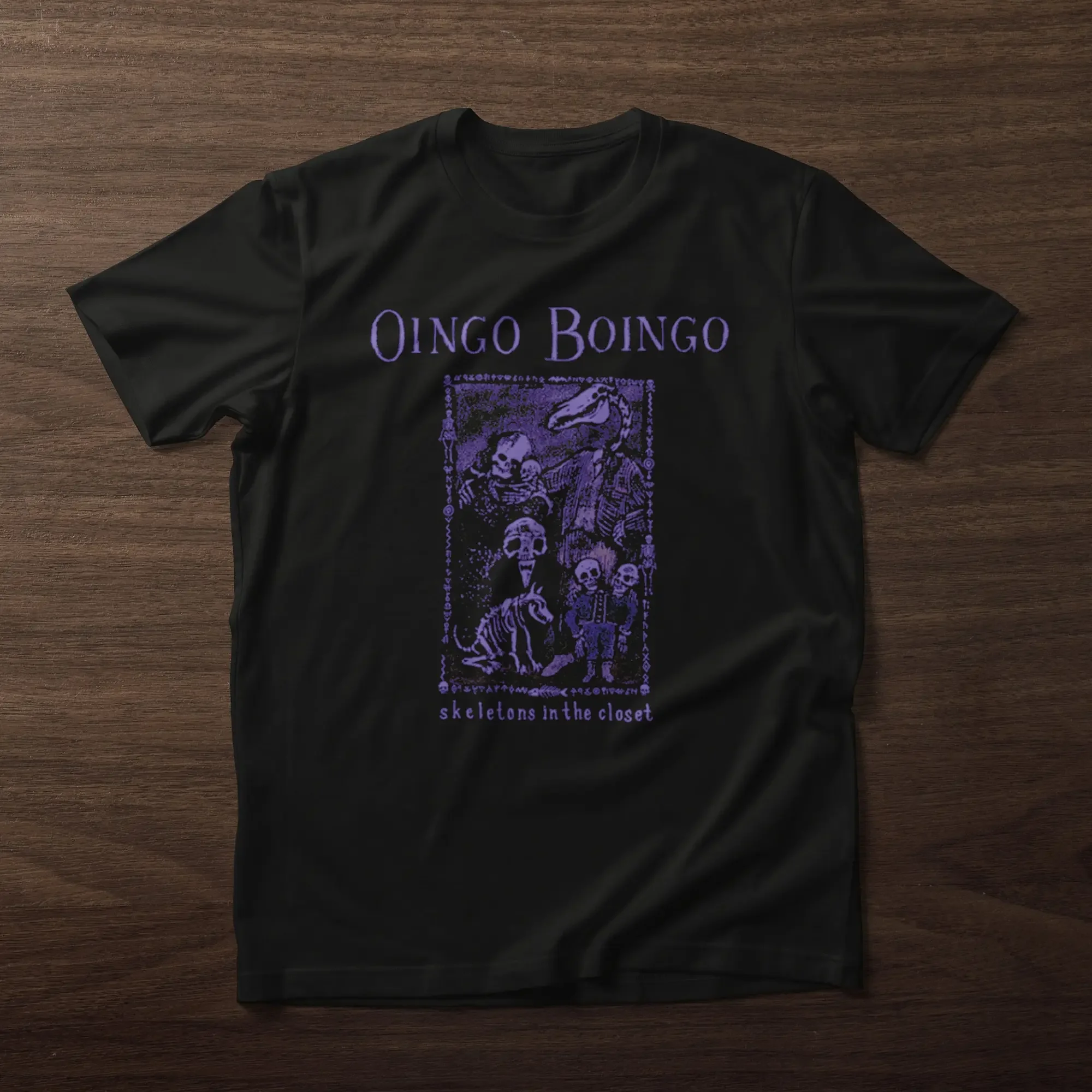 Oingo Boingo T Shirt Skeletons in the CloseT Vintage Rock Band Concert 80s