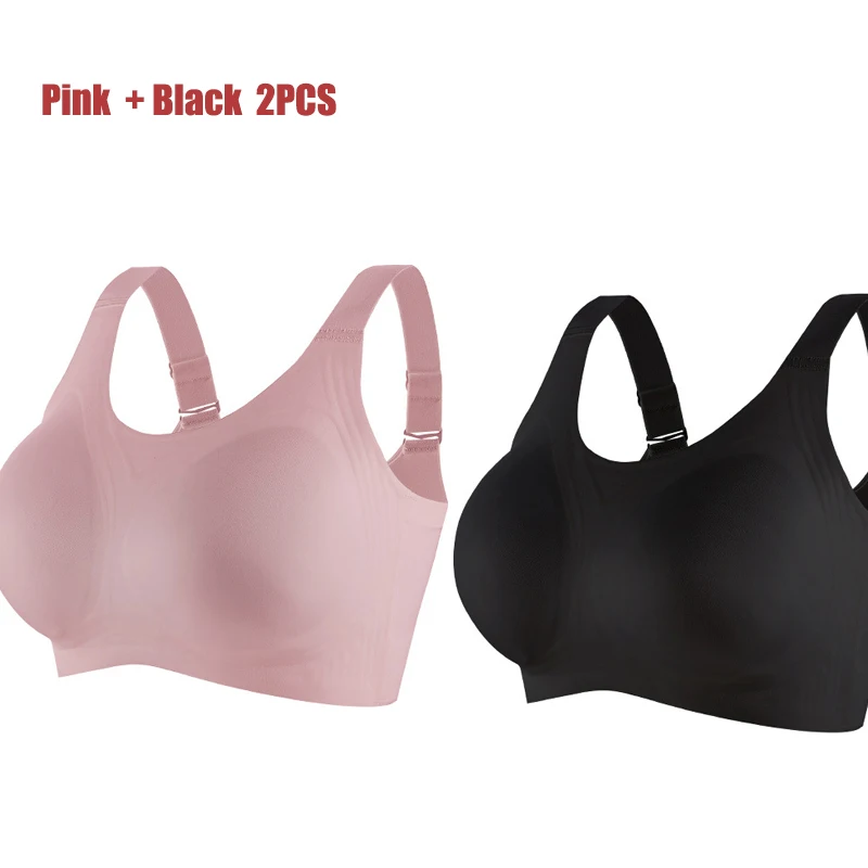 Woman Summer Laser Cut Seamless Wireless Push Up Bra Basic Crop Top Por Mayor Padded Women Brassier Ice Silk Seamless Bra image 6