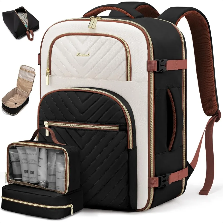 

Travel Backpack Carry on Flight Appd 40LWaterproof TSA Travel entials Personal Item Backpack for Women Men Large Carry on Lage
