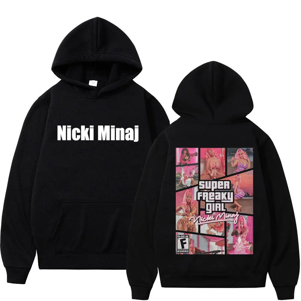 

Rapper Nicki Minaj Aesthetics Graphics Hoodie Men's Women Trend Hip Hop Loose Sweatshirts Autumn Winter Casual Fashion Pullovers